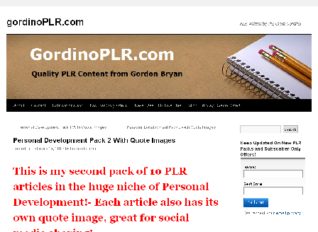 cheap Gordon Bryan PLR Articles With Images