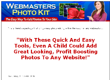 cheap Webmasters Photo Kit