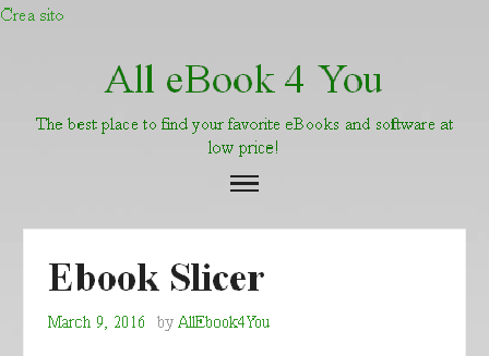 cheap Ebook Slicer