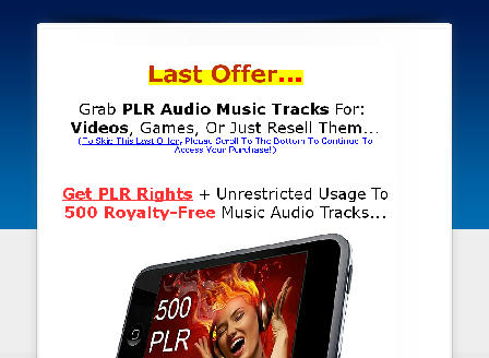 cheap 2016311 [PLR] 500 Royalty-Free Audio Music Tracks!