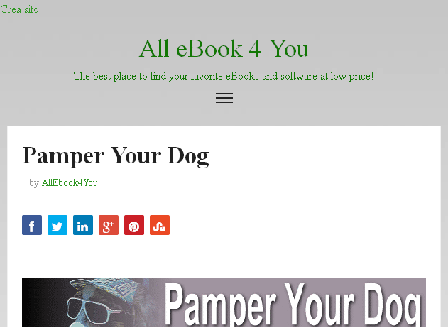 cheap Pamper your Dog