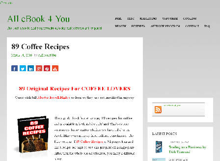 cheap 89 Coffee Recipes