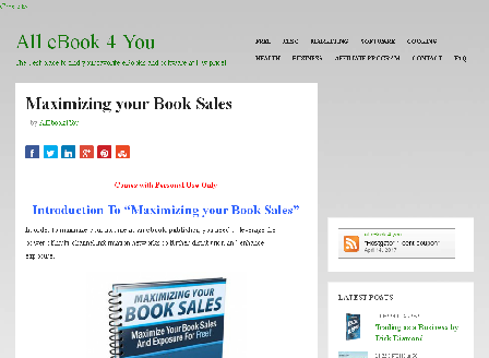 cheap Maximizing your Book Sales
