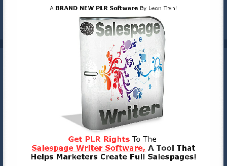 cheap [PLR Software] Salespage Writer Tool + Rebrander!