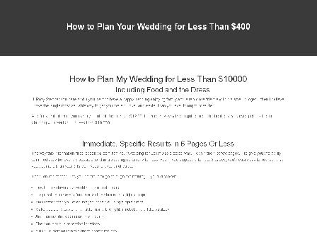 cheap Plan Your Wedding for Less Than $10,000