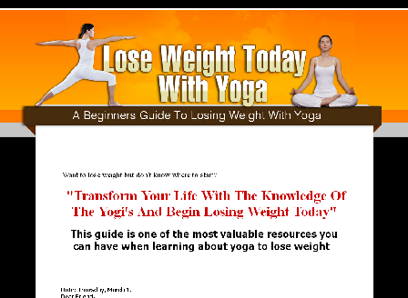 cheap Lose Weight Today With Yoga