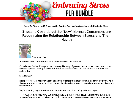 cheap Embracing Stress NEW PLR Bundle
