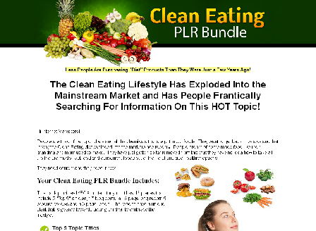 cheap Clean Eating PLR - HOT Topic