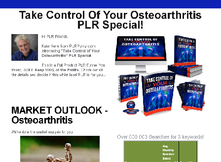 cheap Take Control Of Osteoarthritis PLR Special