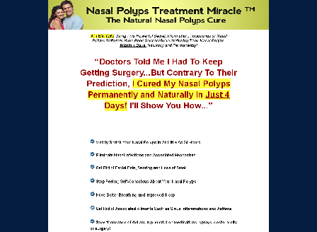 cheap Nasal Polyps Treatment Miracle  + 3 Month Counselling