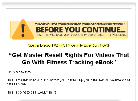 cheap Fitness Tracking Videos - Master Resell Rights