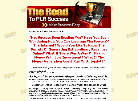 cheap PLR Profits - The Road To PLR Success