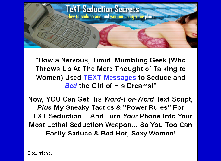 cheap Seducing with Phone Text