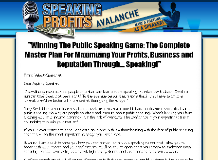 cheap Speaking Profits Avalanche
