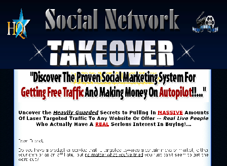 cheap Social Network Takeover Video Training Software