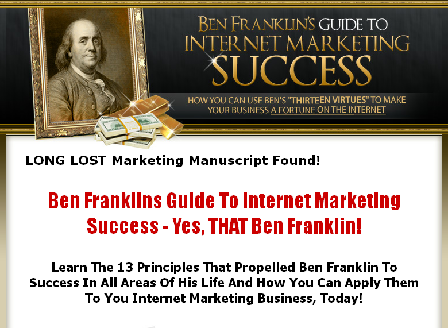 cheap Ben Franklins Guide To Internet Marketing