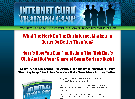 cheap Internet Guru Training Camp Audio Book