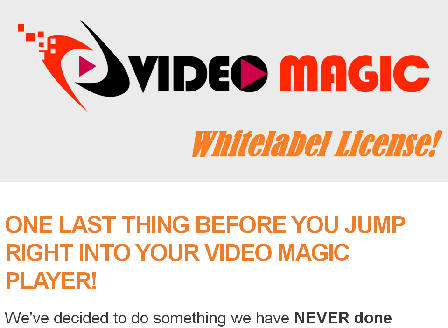cheap Video Magic Web Based Player "AGENCY"