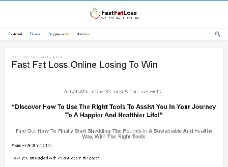 cheap Fast Fat Loss Online Lose to Win