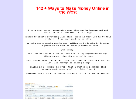 cheap 142 + Ways to Make Money Online in the West NEW 2013