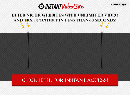 cheap Instant Video Site Builder