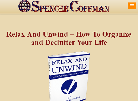 cheap Relax And Unwind eBook Organize Your Life By Spencer Coffman PDF