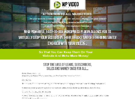 cheap Increasing Engagement and Converting to Sales with WP Video Attention