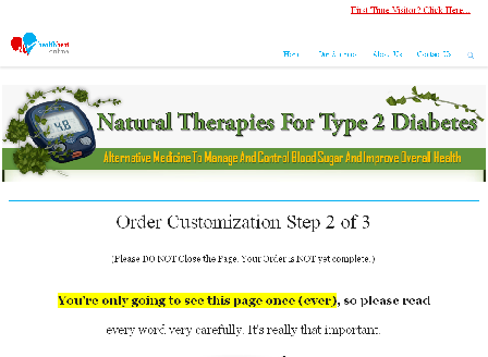 cheap Alternative & Natural Therapies to Manage Type II Diabetes Upsell by HealthBeat Online