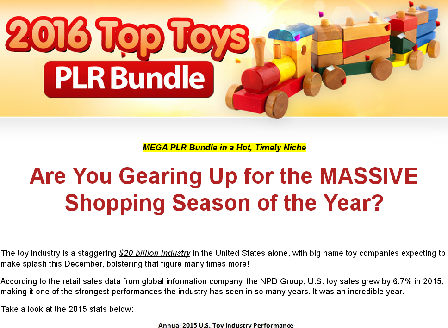 cheap 2016 Top Toys PLR Bundle Sale