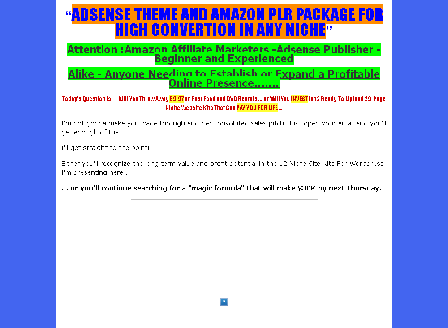 cheap WordPress CTR Theme Adsense and Amazon PLR Packaged