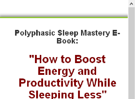 cheap Polyphasic Sleep Mastery