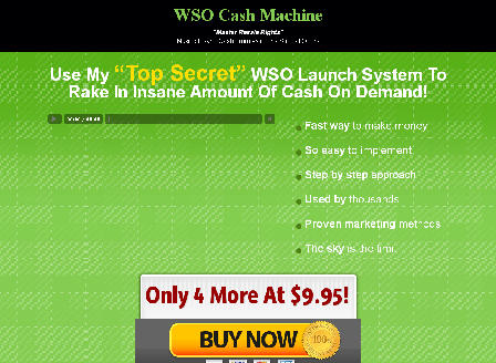 cheap WSO Cash Machine MRR