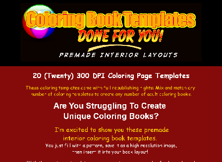 cheap Coloring Book Templates FE