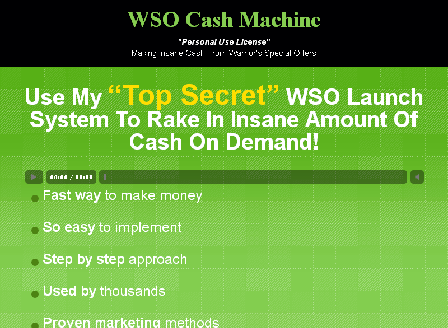 cheap WSO Cash Machine Basic & Advanced Training