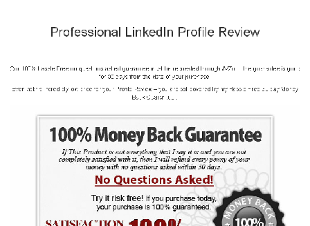 cheap LinkedIn Profile Review w/ Personal Consultation