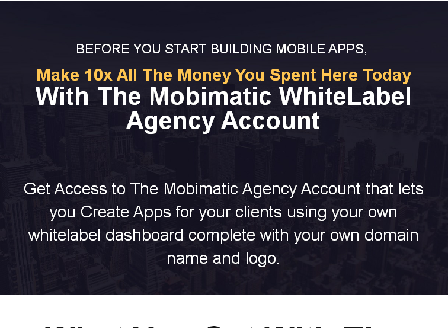 cheap Mobimatic Agency License