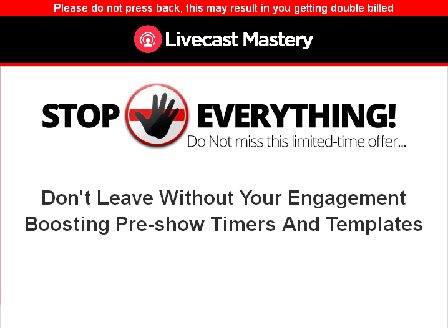 cheap Facebook Livecast Preshow Timers And Templates