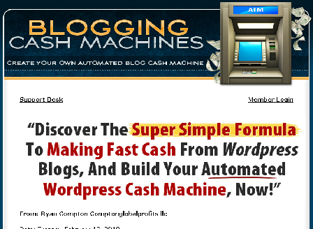cheap Blogging Cash Machine Course Sale