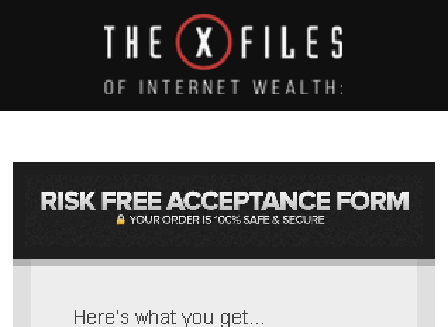 cheap The X-Files Of Internet Wealth - Webinar special