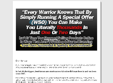 cheap Warrior Special Offers Secrets