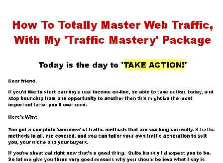 cheap Total Traffic Mastery Multi-Media Course
