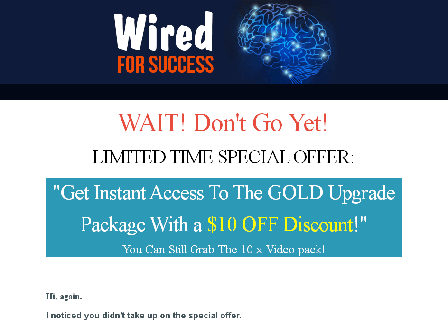 cheap Wired For Success Gold