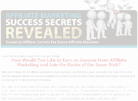 cheap Affiliate Marketing Success Secrets Revealed
