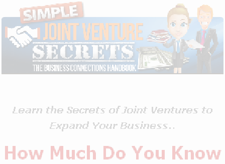 cheap Simple Joint Venture Secrets