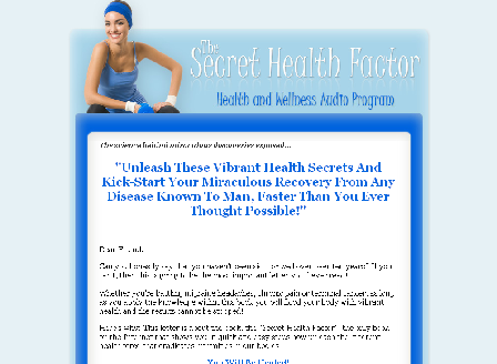 cheap The Secret Health Factor