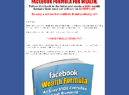 cheap Blueprint Facebook Wealth