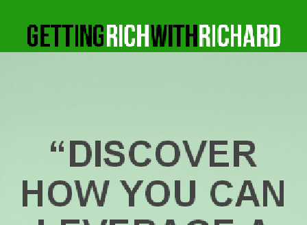 cheap Getting Rich With Richard - 30% Off