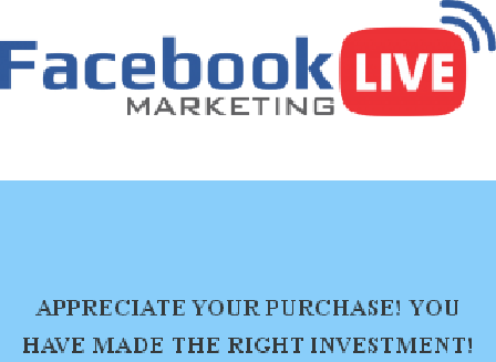 cheap Facebook LIVE Marketing Upsell