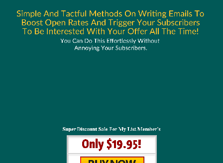 cheap Instantly Double Your Email List Profits