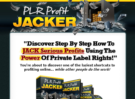 cheap PLR Profit Jacker Video Series With Private Label Rights